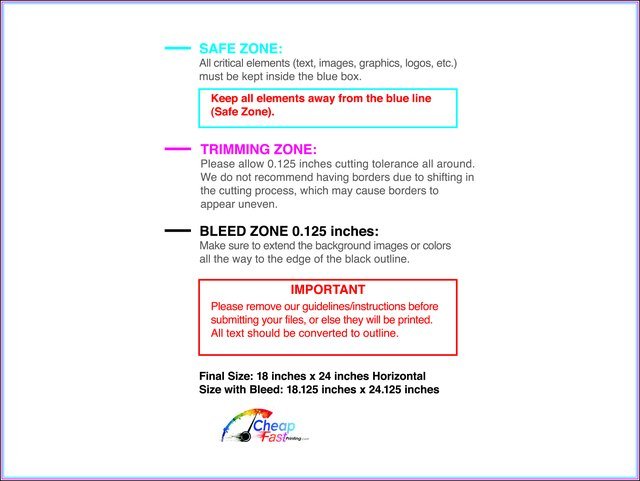 Posterwide 18inx24in H Front guideline preview