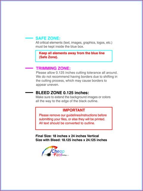 Posterwide 18inx24in V Front guideline preview