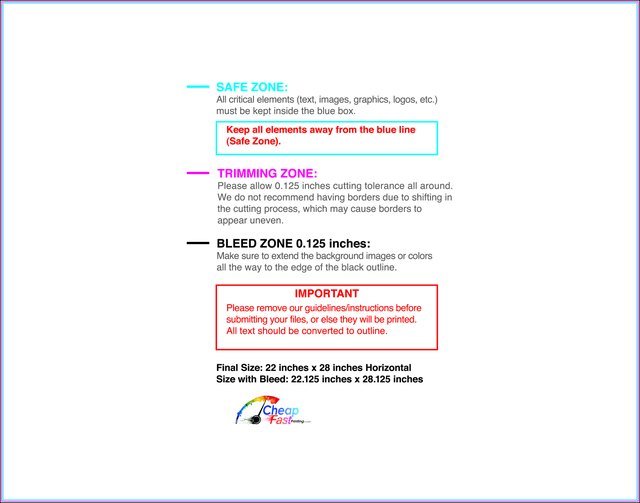 Posterwide 22inx28in H Front guideline preview