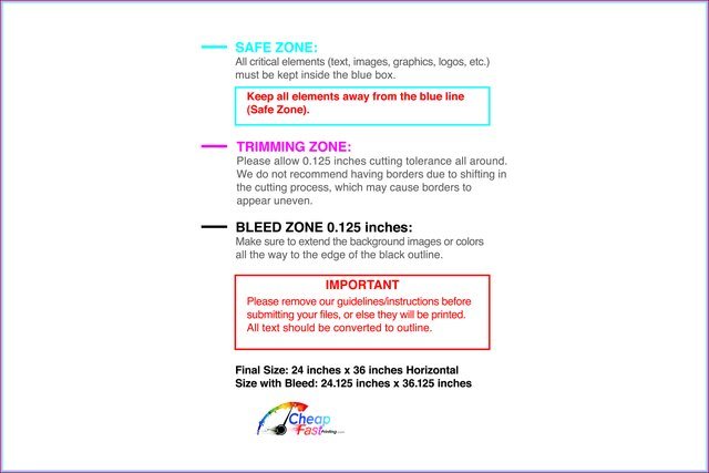 Posterwide 24inx36in H Front guideline preview