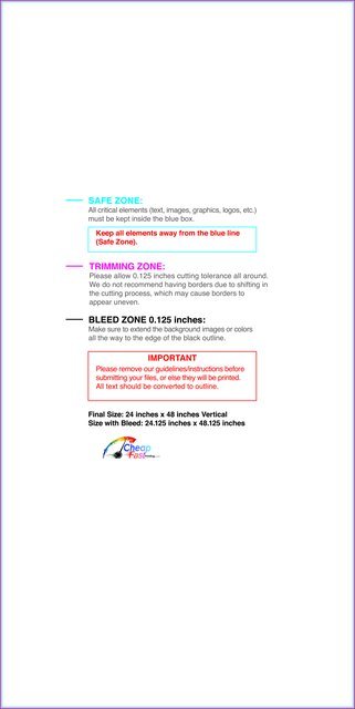 Posterwide 24inx48in V Front guideline preview