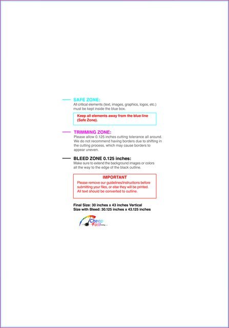 Posterwide 30inx43in V Front guideline preview