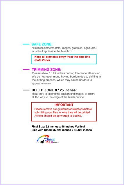 Posterwide 32inx48in V Front guideline preview