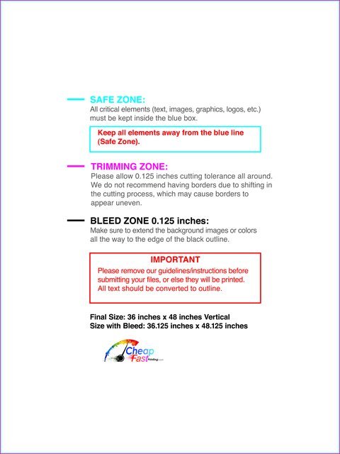 Posterwide 36inx48in V Front guideline preview