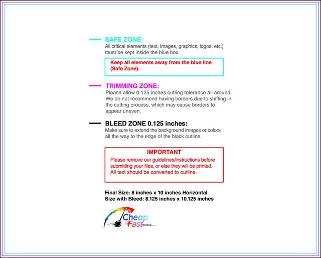 Posterwide 8inx10in H Front guideline preview