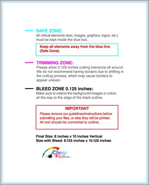 Posterwide 8inx10in V Front guideline preview