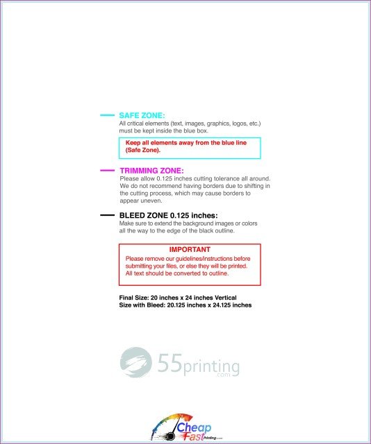 Posterwide 20inx24in V guideline preview