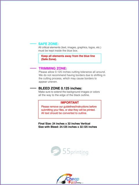 Posterwide 24inx32in V guideline preview