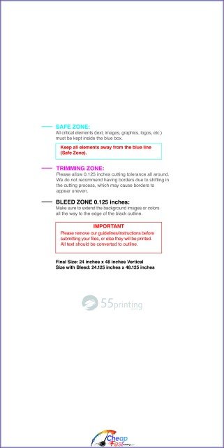 Posterwide 24inx48in V guideline preview