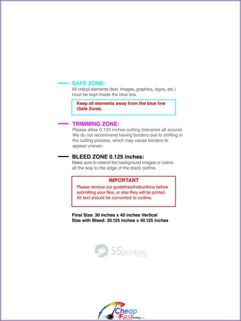 Posterwide 30inx40in V guideline preview