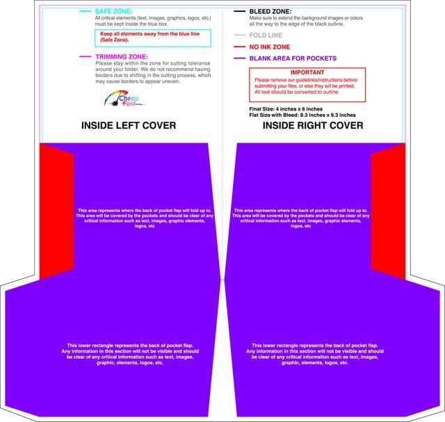 Doublepocketfolder Without Slit 4inx6in Front guideline preview