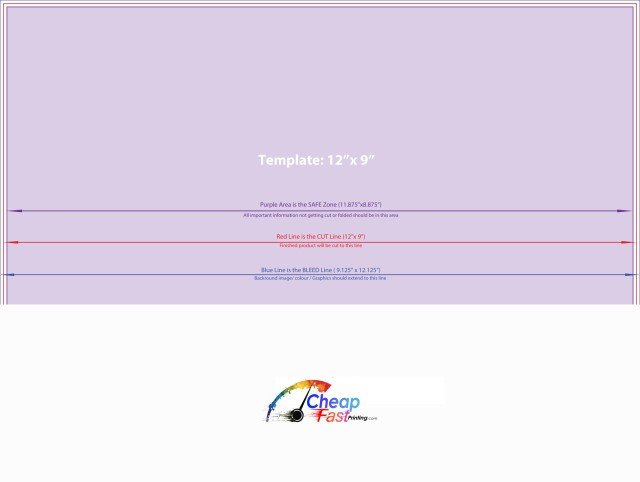 Presentationfolders 9inx12in H guideline preview