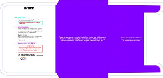 Singlepocket With Slits 9inx11.5in Front guideline preview