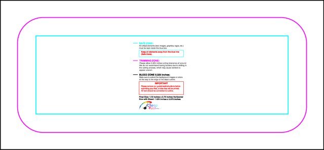 Specialty Shapes 1.10inx2.75in H Round Front guideline preview