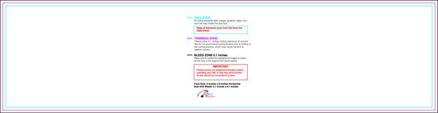 Specialty Shapes 2inx8in H Front guideline preview
