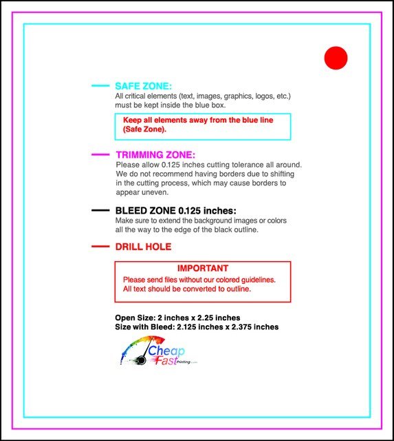 Hangtags 2inx2.25in L Back guideline preview