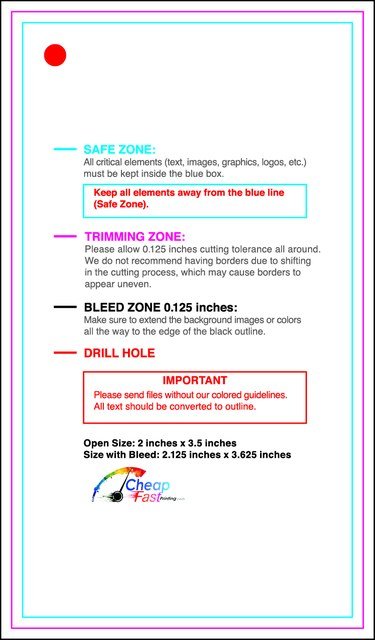 Hangtags 2inx3.5in L Front guideline preview
