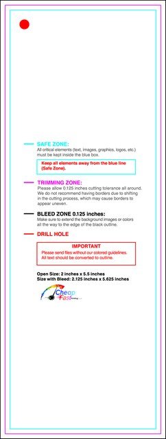 Hangtags 2inx5.5in L Front guideline preview