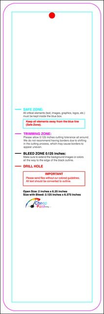 Hangtags 2inx6.25in C Round Front guideline preview