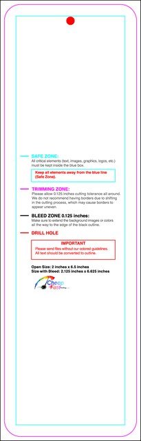 Hangtags 2inx6.5in C Round Back guideline preview