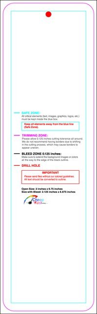 Hangtags 2inx6.75in C Round Back guideline preview