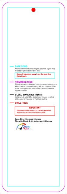 Hangtags 2inx6in C Round Back guideline preview