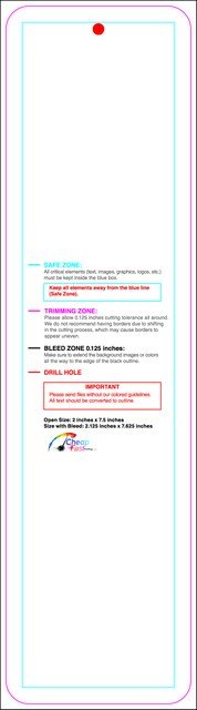 Hangtags 2inx7.5in C Round Front guideline preview