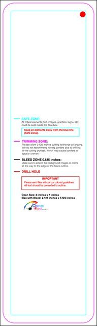Hangtags 2inx7in L Round Back guideline preview