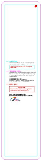 Hangtags 2inx8in L Round Back guideline preview