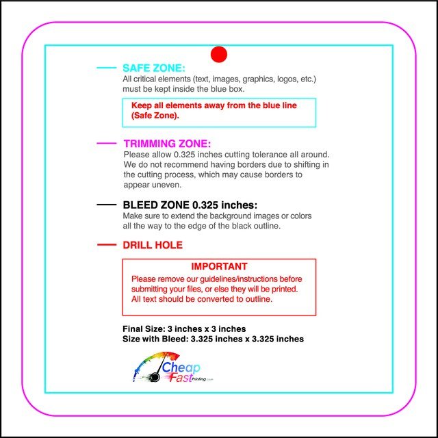 Hangtags 3inx3in C Round Front guideline preview