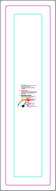 Rolllabel .5inx2in Rectangle V Front guideline preview