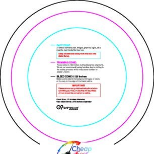 Rolllabel .75in Circle Front guideline preview