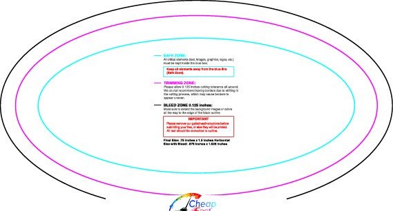 Rolllabel .75inx1.5in Oval H Front guideline preview