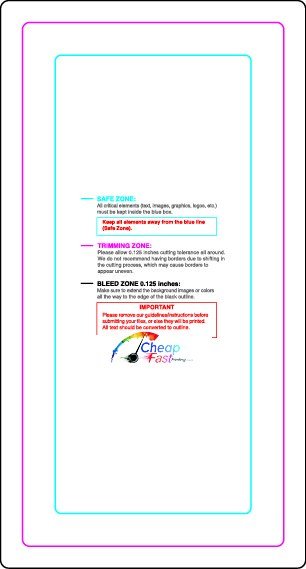 Rolllabel .75inx1.5in Rectangle V Front guideline preview