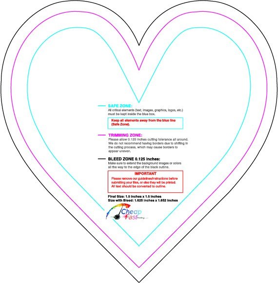Rolllabel 1.5inx1.5in Heart Front guideline preview