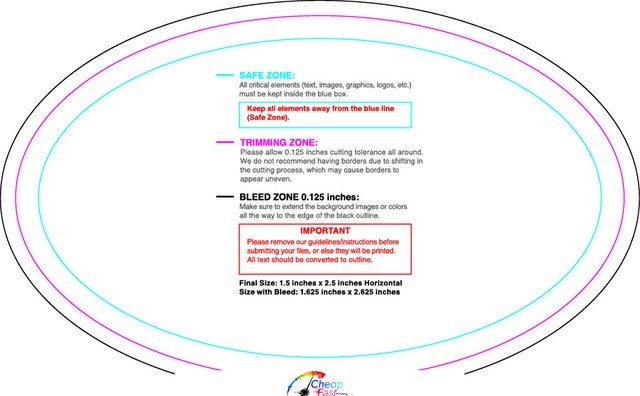 Rolllabel 1.5inx2.5in Oval H Front guideline preview