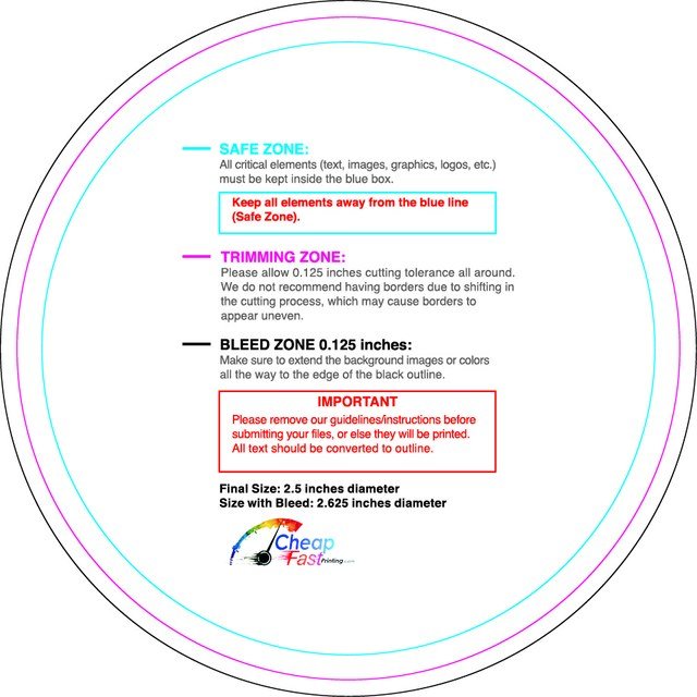 Rolllabel 2.5in Circle Front guideline preview