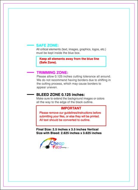 Rolllabel 2.5inx3.5in Rectangle V Front guideline preview