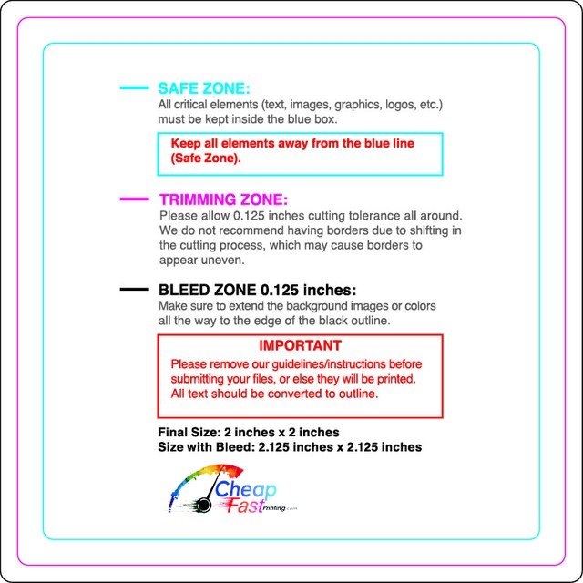 Rolllabel 2inx2in Square Front guideline preview