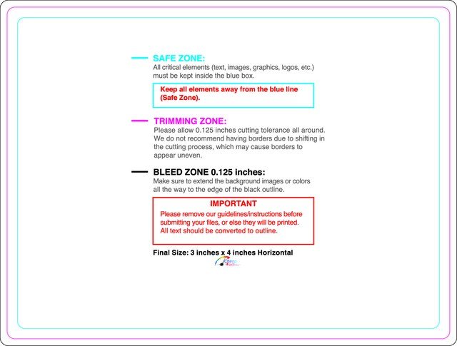 Rolllabel 3inx4in Rectangle H Front guideline preview