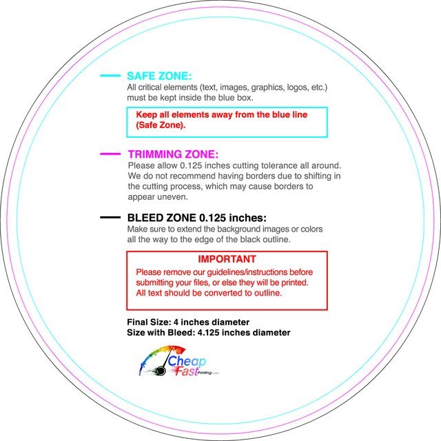 Rolllabel 4in Circle Front guideline preview