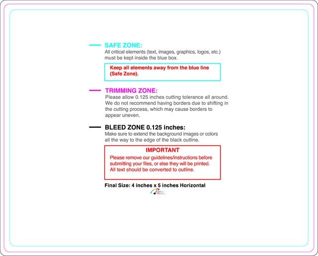 Rolllabel 4inx5in Rectangle H Front guideline preview