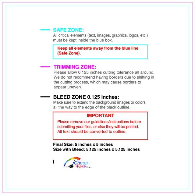 Rolllabel 5inx5in Square Front guideline preview