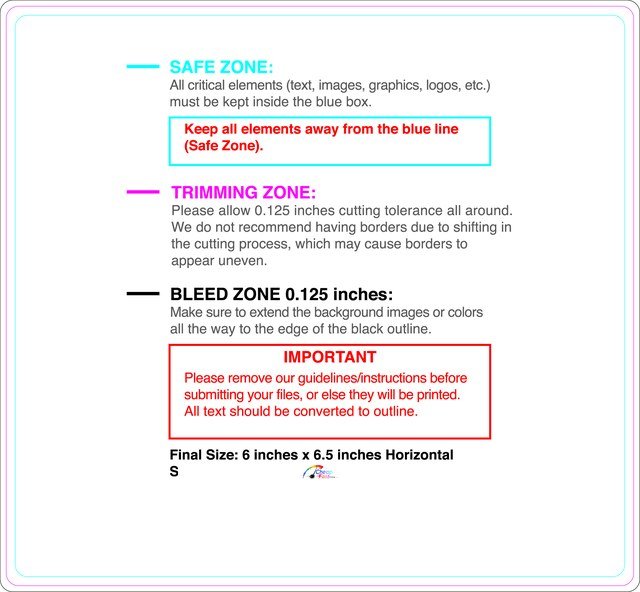 Rolllabel 6inx6.5in Rectangle H Front guideline preview