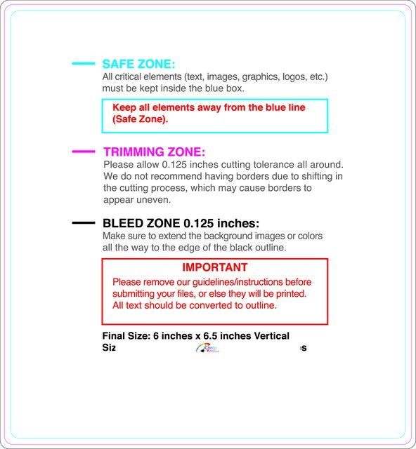 Rolllabel 6inx6.5in Rectangle V Front guideline preview