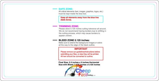 Rolllabel 2 5inx5in Rectangle H guideline preview