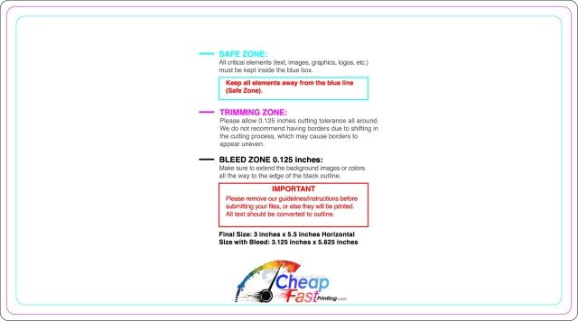 Rolllabel 3inx5 5in Rectangle H guideline preview