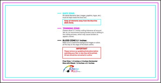 Sticker 1.5inx3in H Front guideline preview