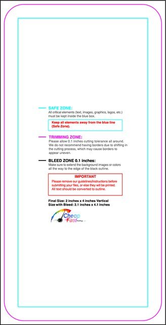 Sticker 2inx4in V Round Front guideline preview