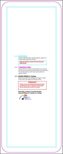 Sticker 2inx5in V Round Front guideline preview